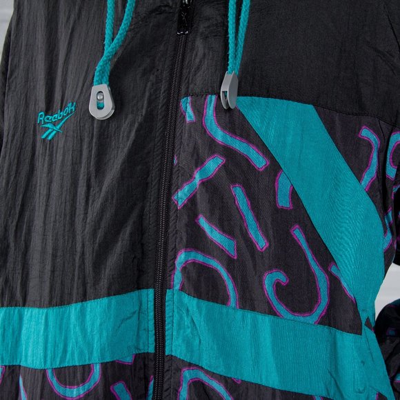 90's Reebok Windbreaker Jumper Jacket - Picture 3 of 5
